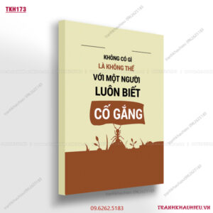 Không có gì là không thể với một người luôn biết cố gắng - TKH173