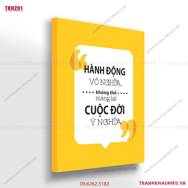 Hành động vô nghĩa không thể đem lại cuộc đời ý nghĩa - TKH201