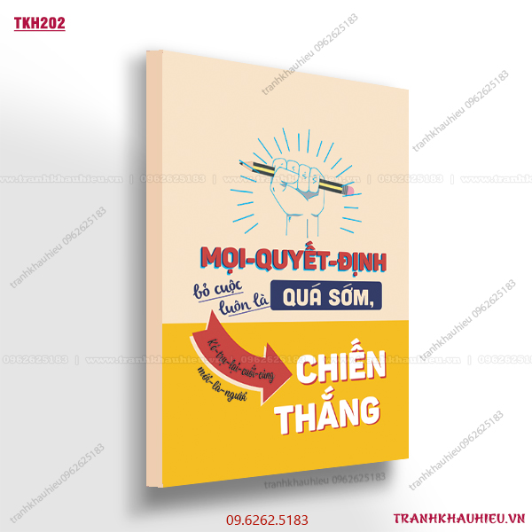 Mọi quyết định bỏ cuộc luôn là quá sớm, kẻ trụ lại cuối cùng mới là người chiến thắng - TKH202