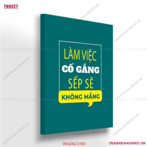 Làm việc cố gắng Sếp sẽ không mắng - TKH 227