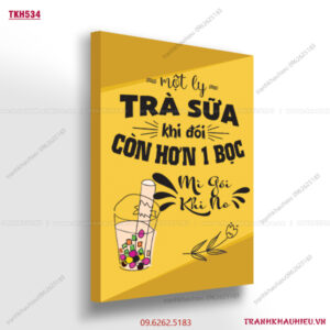 Một ly trà sữa khi đói còn hơn một bọc mì gói khi no - TKH534