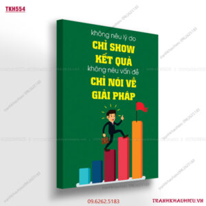 Không nêu lý do chỉ show kết quả, không nêu vấn đề chỉ nói về giải pháp - TKH554