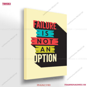 Failure is not an option - TKH563