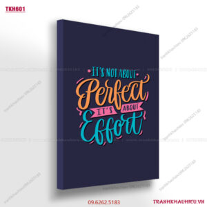 It's not about perfect it's about effort - TKH601