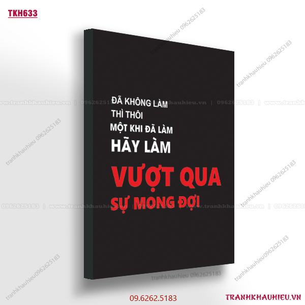 Đã không làm thì thôi, một khi đã làm hãy làm vượt qua sự mong đợi - TKH633