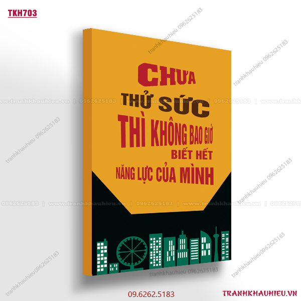 Chưa thử sức thì không bao giờ biết hết năng lực của mình - TKH703