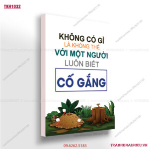 Không có gì là không thể với một người luôn biết cố gắng - TKH1032