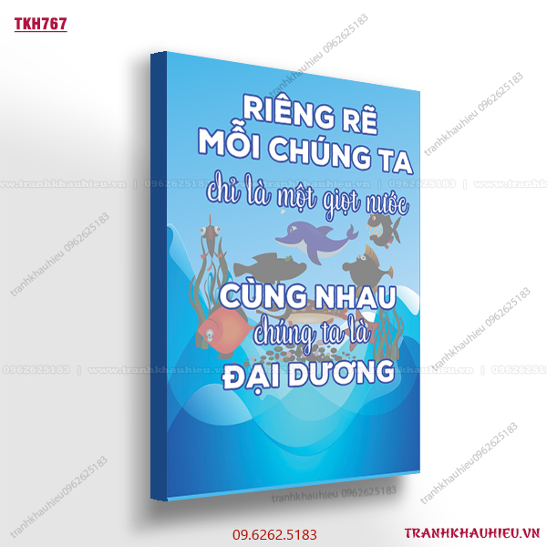 Riêng rẽ chúng ta chỉ là một giọt nước, cùng nhau chúng ta là đại dương - TKH767