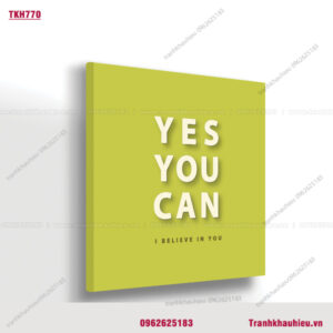 Yes you can. I believe in you - TKH770