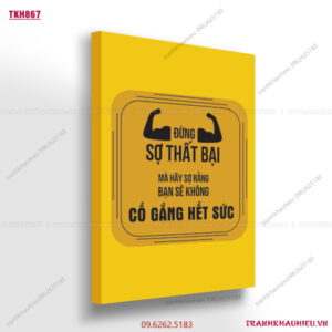 Đừng sợ thất bại mà hãy sợ rằng bạn sẽ không cố gắng hết sức - TKH867