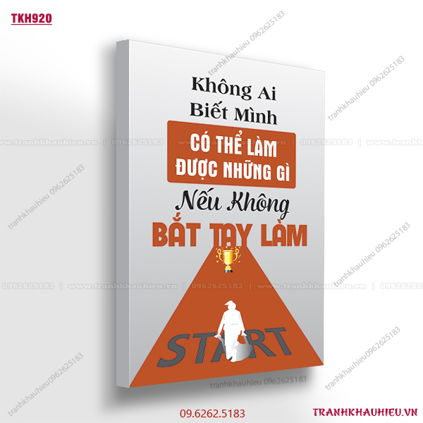 Không ai biết mình có thể làm được những gì nếu không bắt tay làm - TKH920