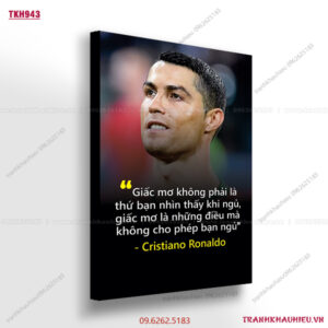 Giấc mơ không phải là thứ bạn nhìn thấy khi ngủ, giấc mơ là những điều mà không cho phép bạn ngủ - Cristiano Rolnado - TKH943