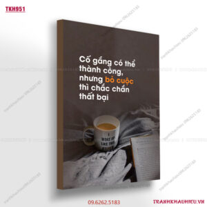 Cố gắng có thể thành công nhưng bỏ cuộc thì chắc chắn thất bại - TKH951