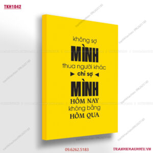 Không sợ mình thua người khác, chỉ sợ mình hôm nay không bằng hôm qua - TKH1042