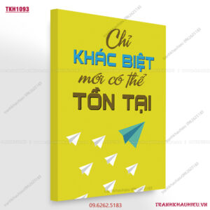 Chỉ khác biệt mới có thể tồn tại - TKH1093