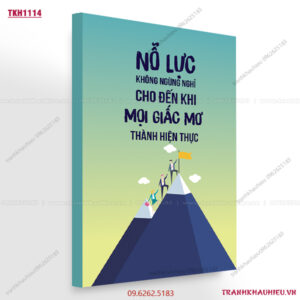 Nỗ lực không ngừng nghỉ cho đến khi mọi giấc mơ thành hiện thực - TKH1114