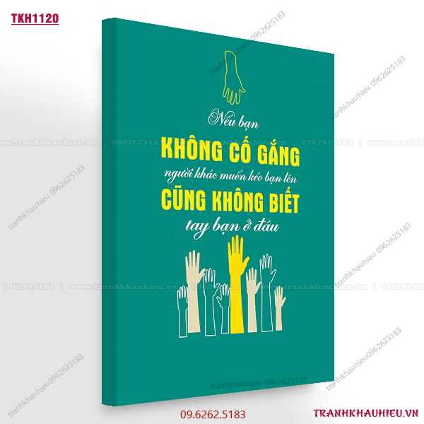 Nếu bạn không cố gắng, người khác muốn kéo bạn lên cũng không biết tay bạn ở đâu - TKH1120