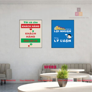 Tranh Slogan Bộ 2 Tranh