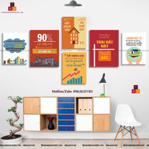 Bộ Tranh Khẩu Hiệu Tạo Động Lực Lĩnh Vực Bất Động Sản