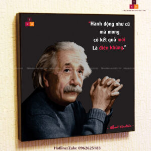 Hành động như cũ mà mong kết quả mới là điên khùng - Albert Einstei - TKHPic
