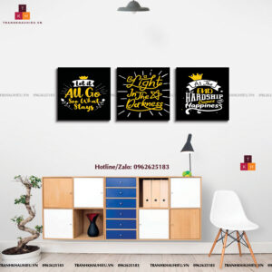 Tranh Tiếng Anh Văn Phòng Bộ 3 Tranh