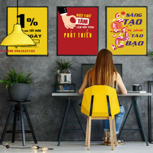 Tranh Trang Trí Văn Phòng Tạo Động Lực Bộ 3 Tranh