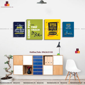 Tranh Slogan Văn Phòng Bộ 4 Tranh