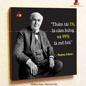 Thiên tài 1% là cảm hứng và 99% là mồ hôi - Thomas Edison - TKHPic