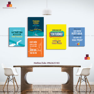 Tranh Slogan Văn Phòng Bộ 5 tranh