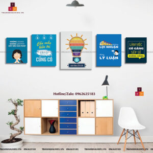 Tranh Slogan Bộ 5 tranh