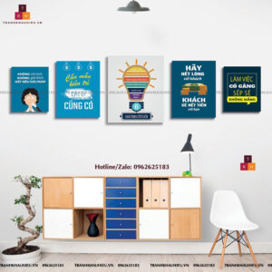 Tranh Slogan Văn Phòng Bộ 5 tranh