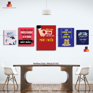 Tranh Động Lực Văn Phòng Bộ 5 Tranh